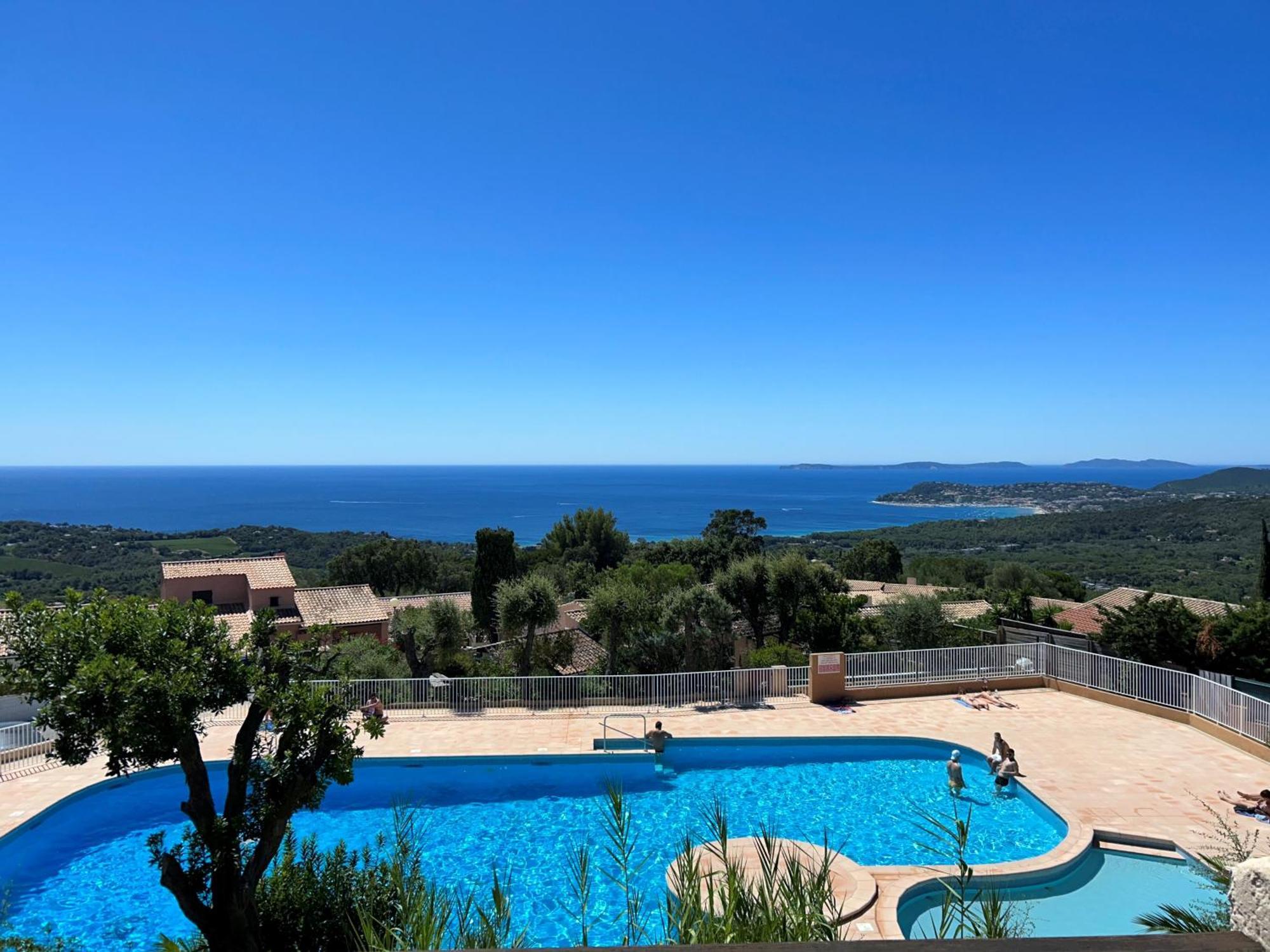Studio Pool House Vue Mer Panoramique Amazing Sea View Wifi Linge Linen Inclut Aircondition La Croix-Valmer Exteriér fotografie