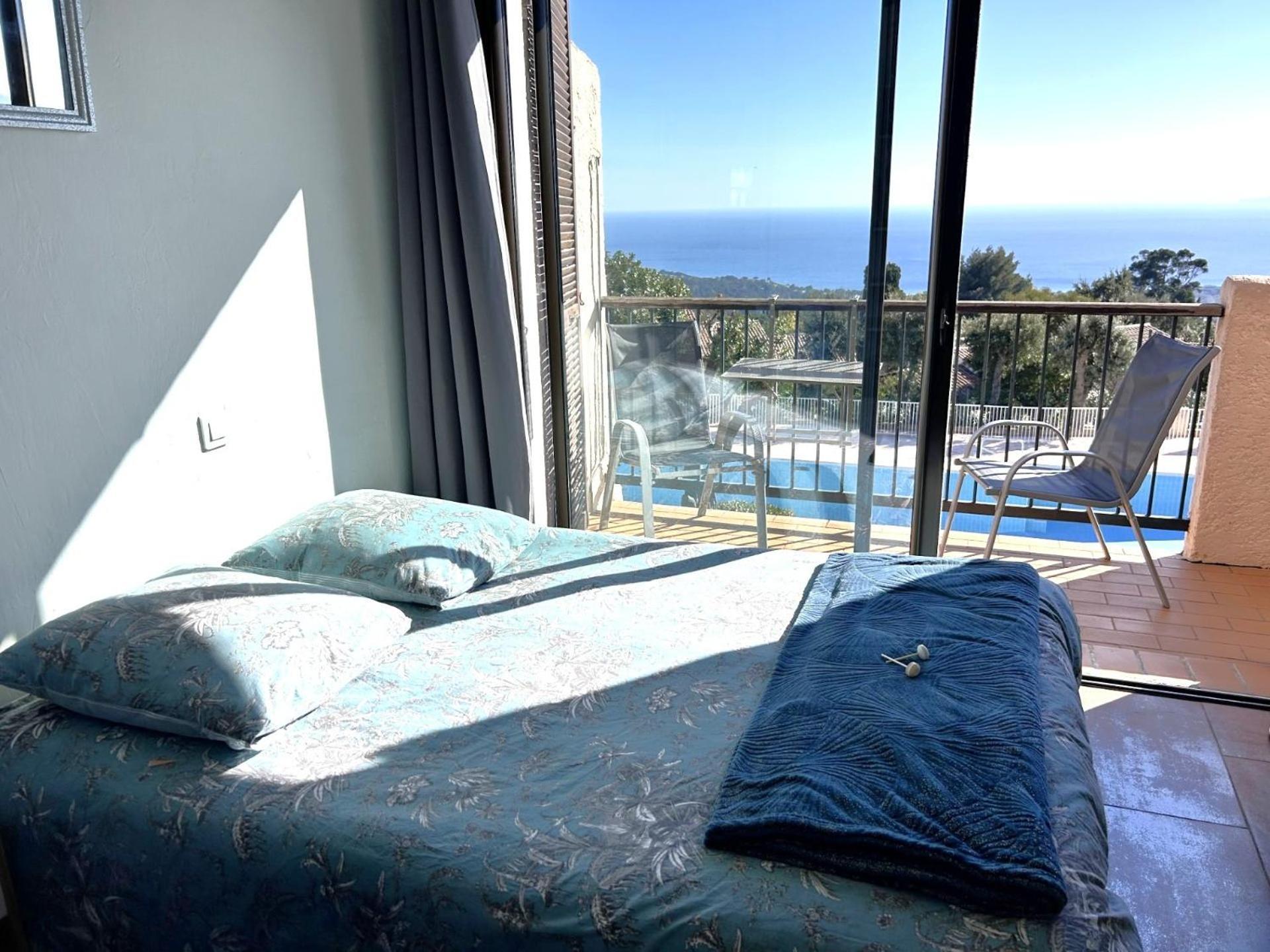 Studio Pool House Vue Mer Panoramique Amazing Sea View Wifi Linge Linen Inclut Aircondition La Croix-Valmer Exteriér fotografie