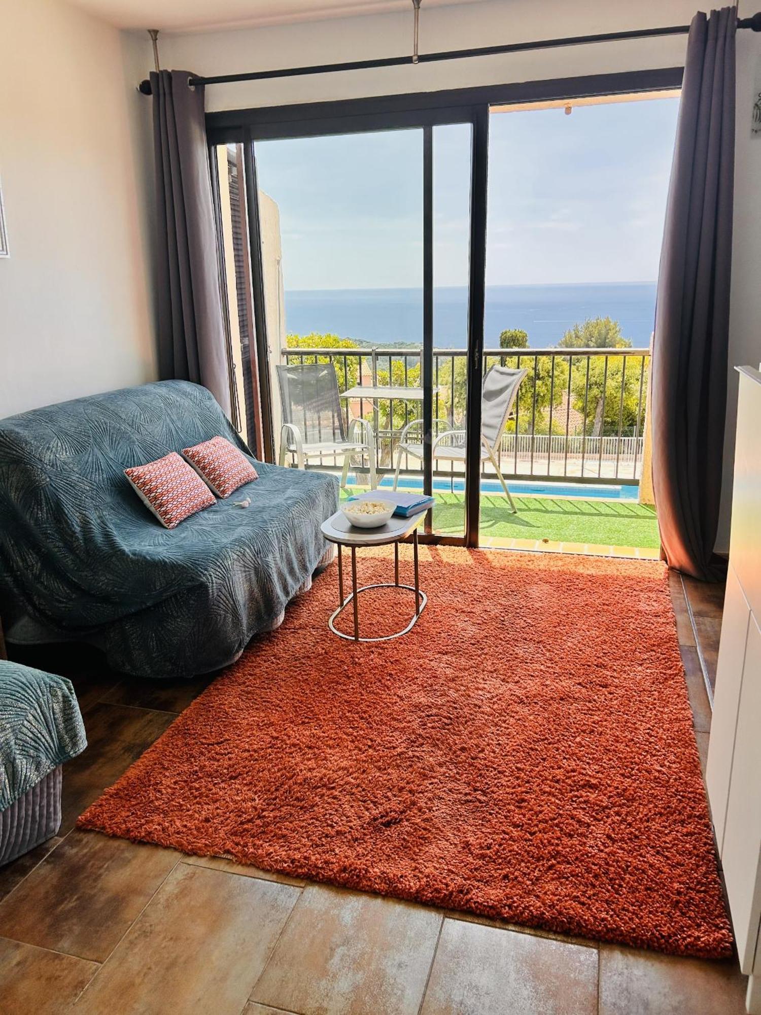 Studio Pool House Vue Mer Panoramique Amazing Sea View Wifi Linge Linen Inclut Aircondition La Croix-Valmer Exteriér fotografie