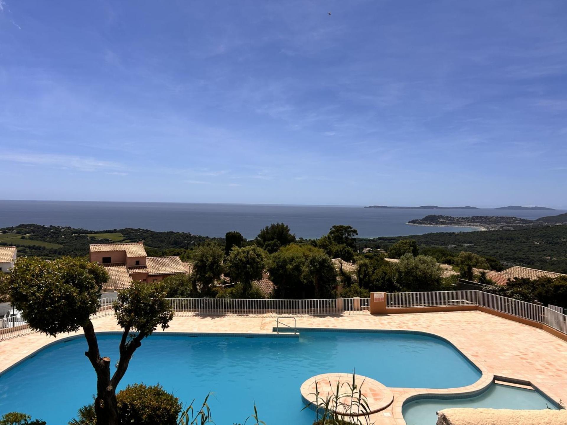 Studio Pool House Vue Mer Panoramique Amazing Sea View Wifi Linge Linen Inclut Aircondition La Croix-Valmer Exteriér fotografie